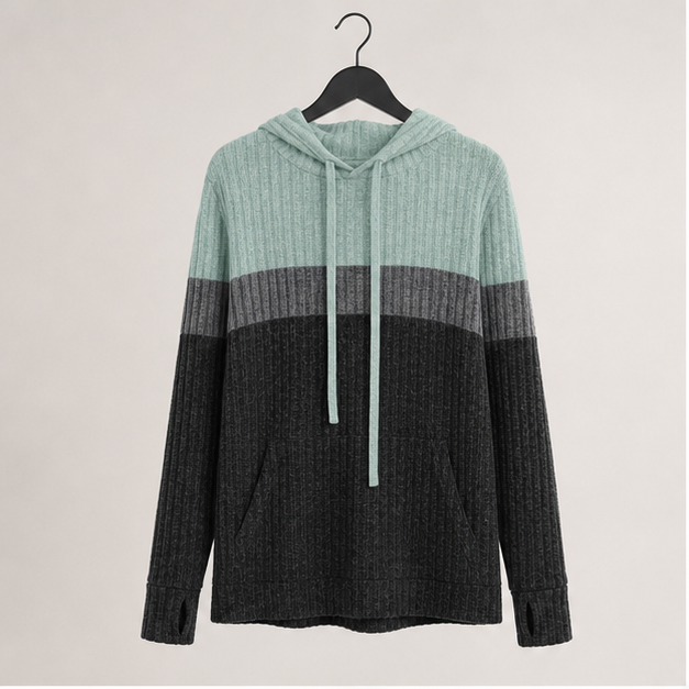 Women's Cozy Textured Sweaters Fall Fashion Hoodies Trendy Outfits S-XXL - image 1