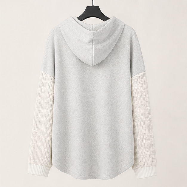 Women's Oversized Hooded Sweatshirt Loose Fit Casual Button Hoodies with Pocket - image 2