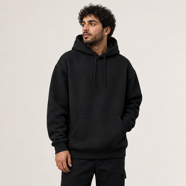 Casual Oversized Hooded Collar Drawstring Cotton Hoodies Pullover Sweatshirts Casual Long Sleeve Shirts - image 3