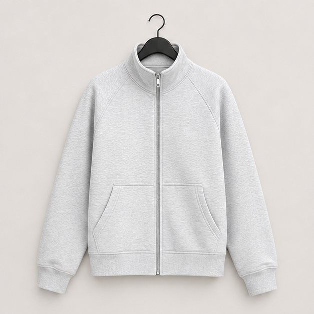Women's Zip Up Y2k Hoodies Cropped Sweatshirts Fall Fashion | No Hood Stand Collar Jacket with Pockets, Soft Fleece Layering Clothes, Airport - image 1