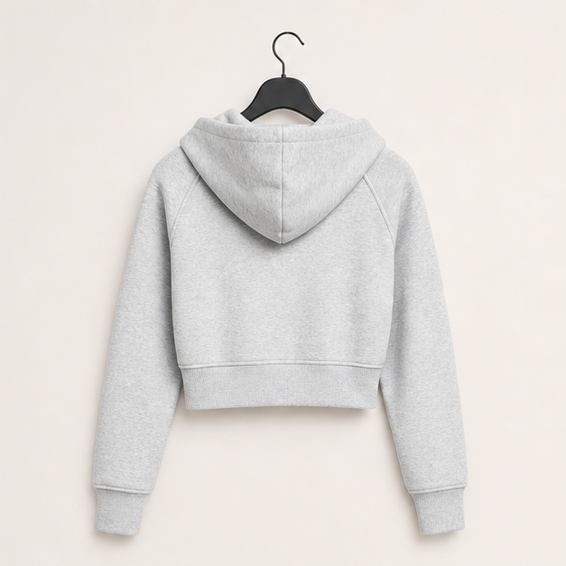 Women's Zip Up Hoodies Jackets Cropped Sweatshirts Fleece Fall Outfits Casual Comfy Y2k Tops Winter Clothes - image 2