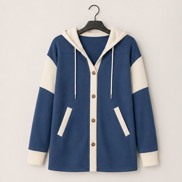 Casual Long Sleeve Button Down Hoodies Shackets Women's Fall Fashion - image 1